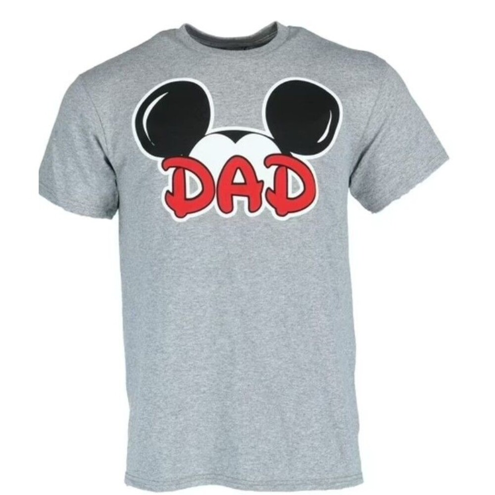 Disney Parks DISNEY DAD Gray T-Shirt Men's Size L Disney Shirt